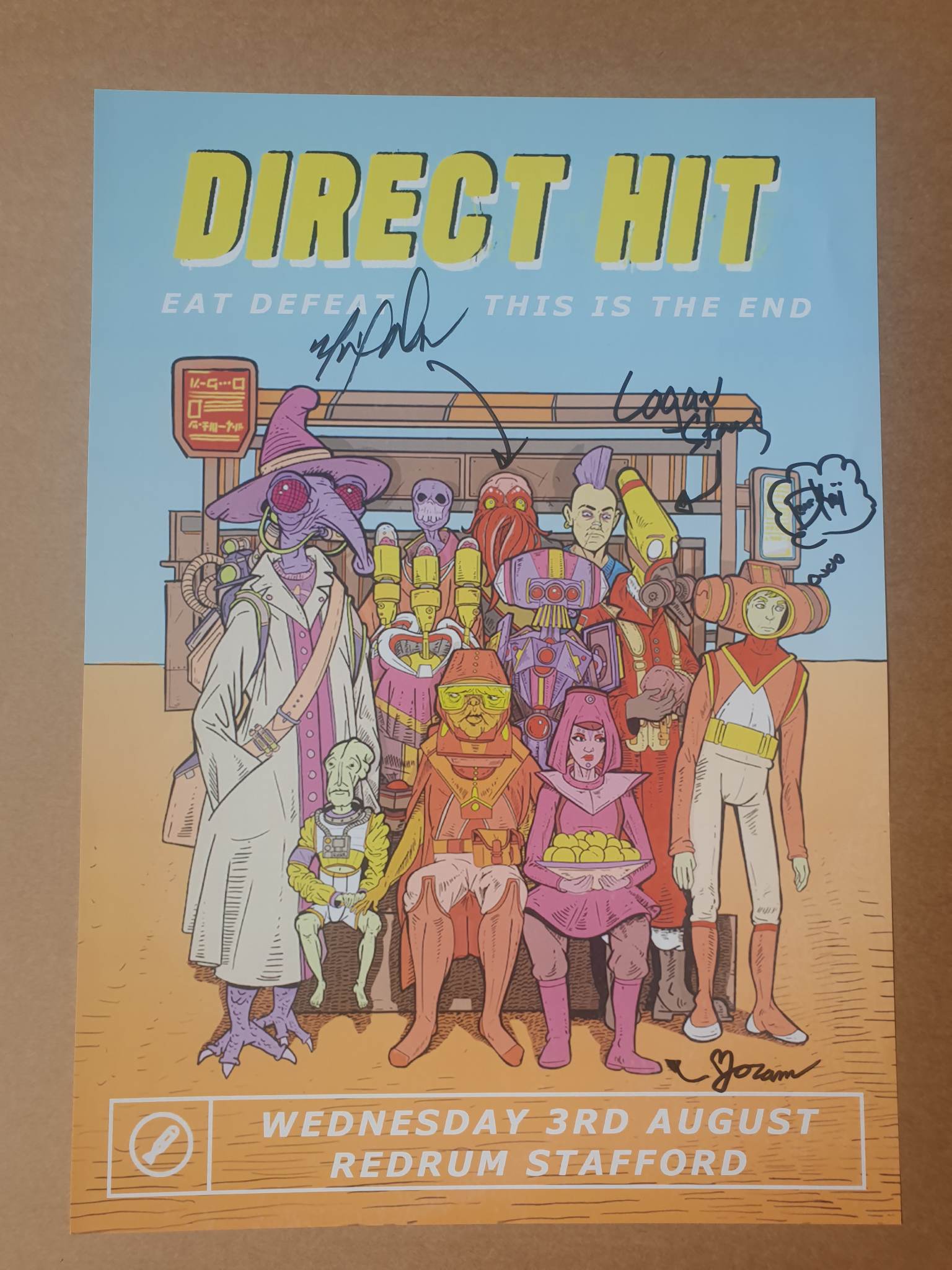 Direct Hit! - Signed A3 Poster
